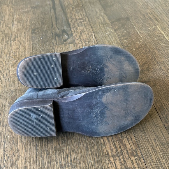 Free People Monte blanc open toe leather flats size 37 / 7 - Picture 3 of 5